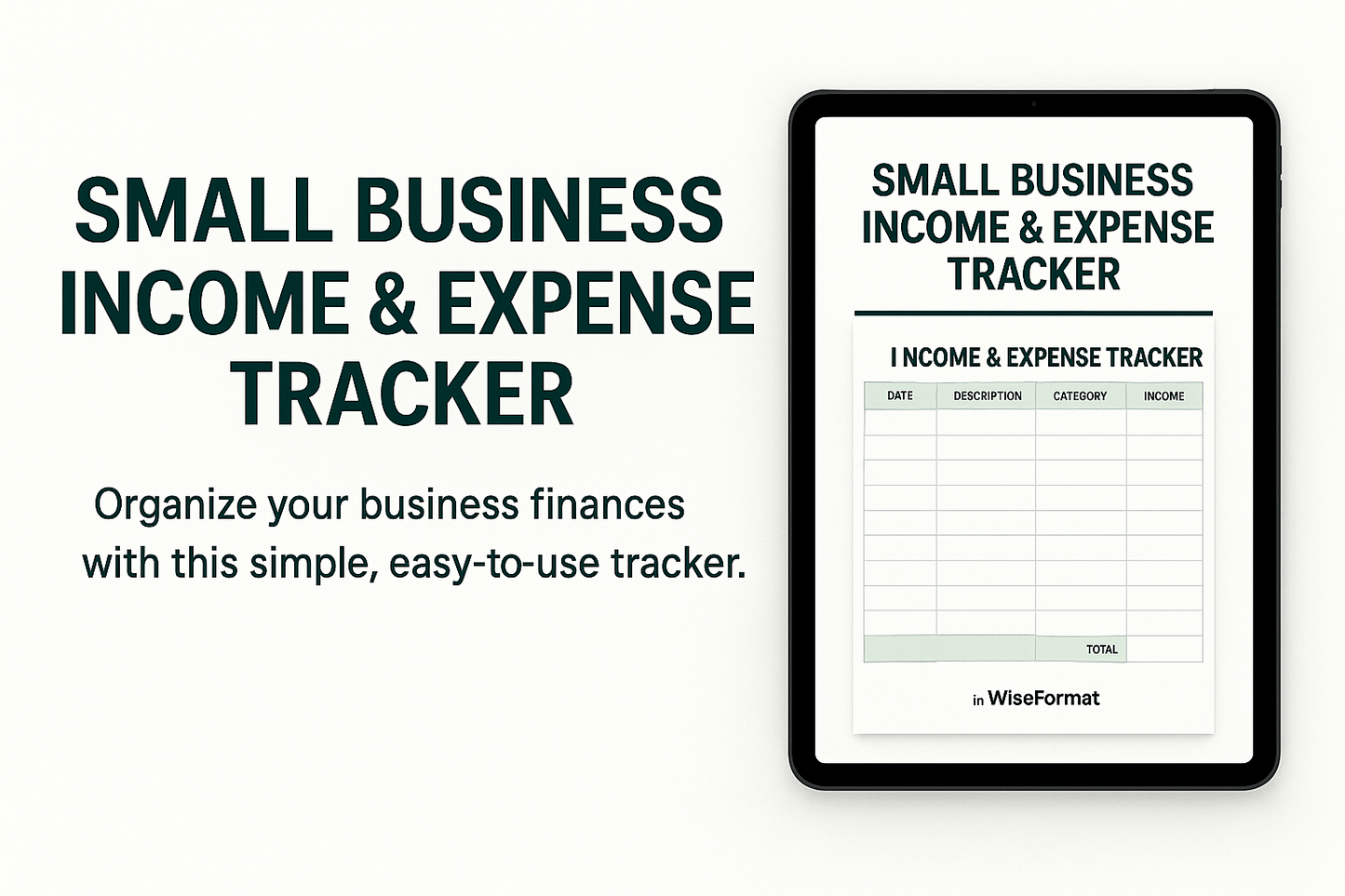 Small Business Income & Expense Tracker