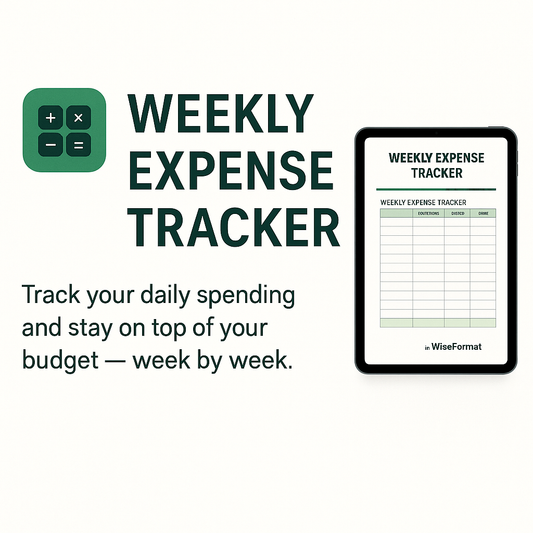 Weekly expense tracker